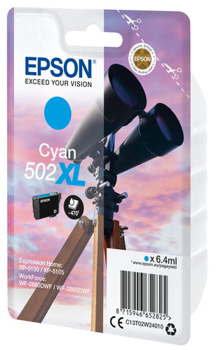 Epson Singlepack Cyan 502XL Ink Epson Singlepack Cyan 502XL Ink